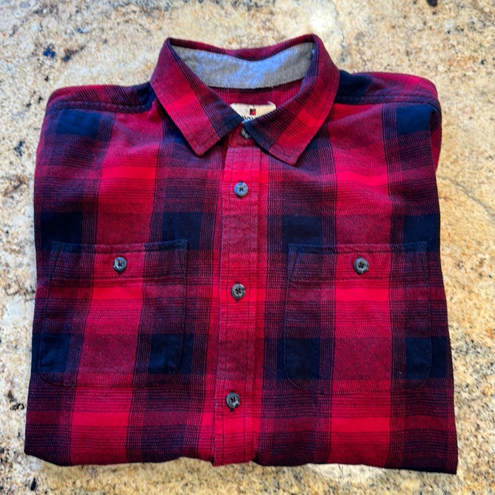 Woolrich Long Sleeve Flannel Plaid Shirt